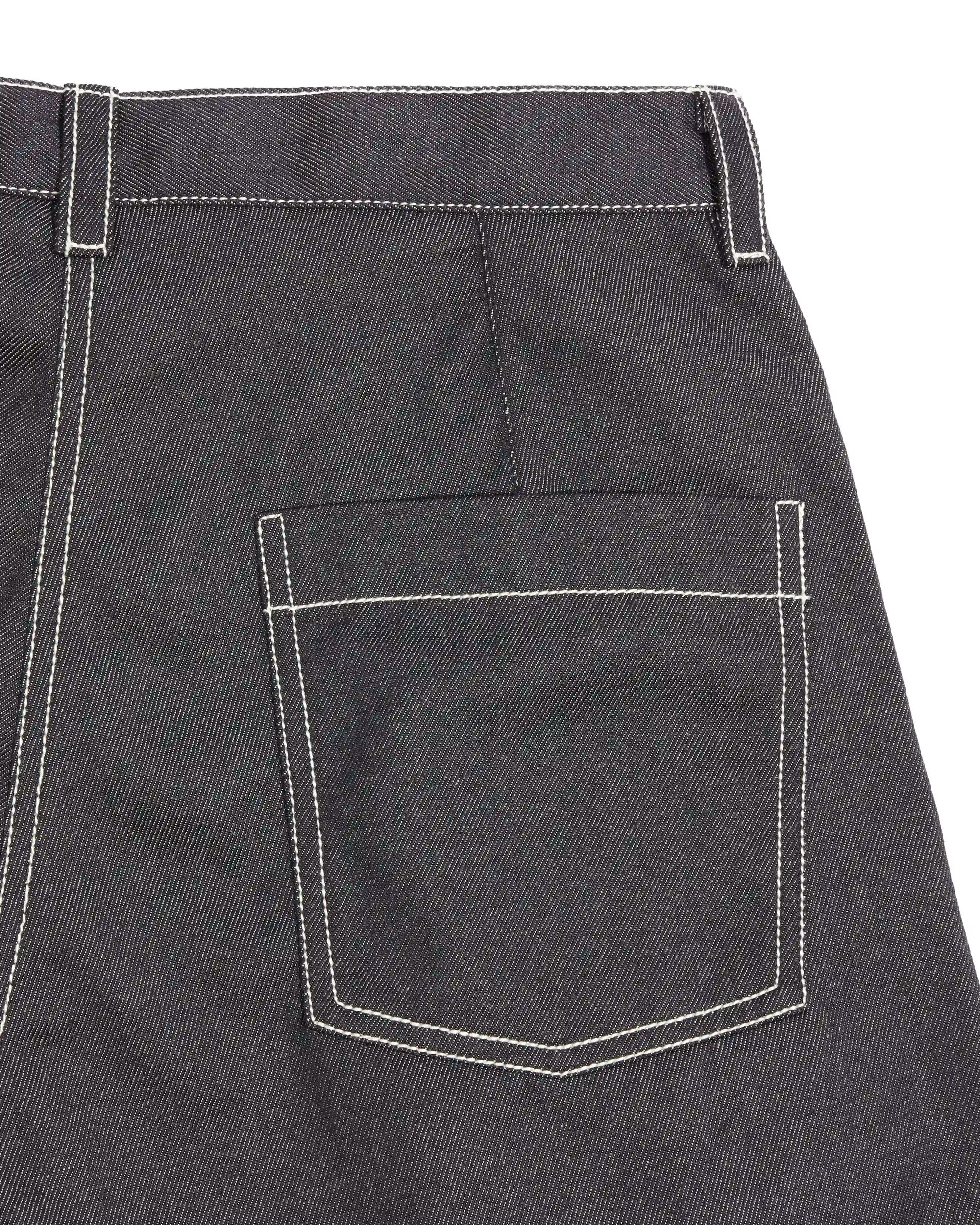 LaFrance Navy Double Pleated Denim